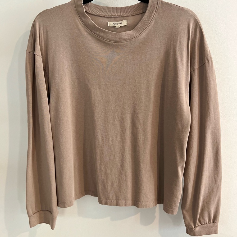 Madewell Boxy Crop Longsleeve Tee
